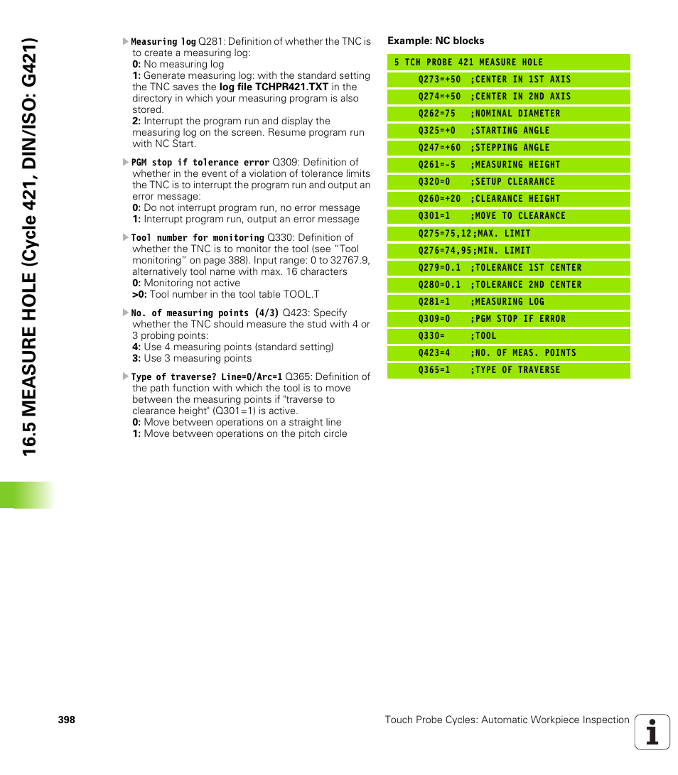 HEIDENHAIN iTNC 530 (340 49x-05) Cycle programming User Manual | Page 398 / 497