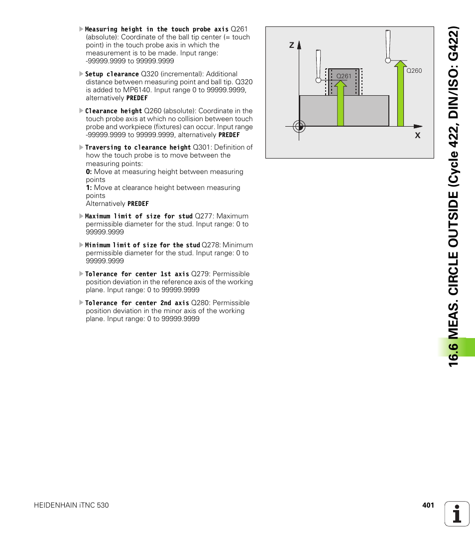 HEIDENHAIN iTNC 530 (340 49x-05) Cycle programming User Manual | Page 401 / 497