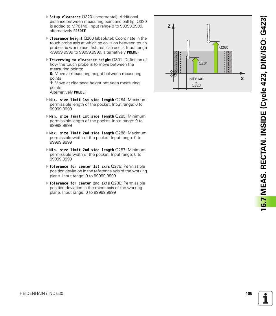 HEIDENHAIN iTNC 530 (340 49x-05) Cycle programming User Manual | Page 405 / 497
