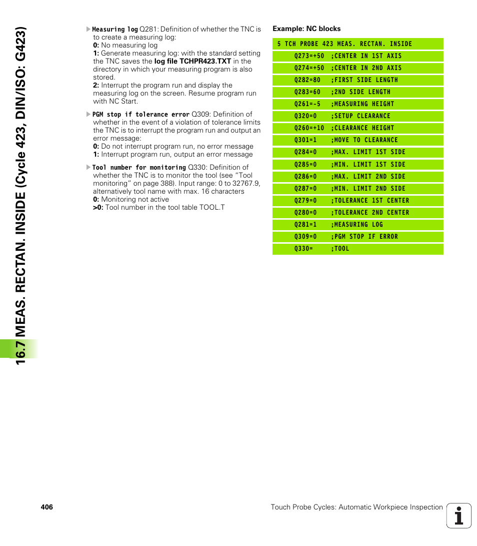 HEIDENHAIN iTNC 530 (340 49x-05) Cycle programming User Manual | Page 406 / 497
