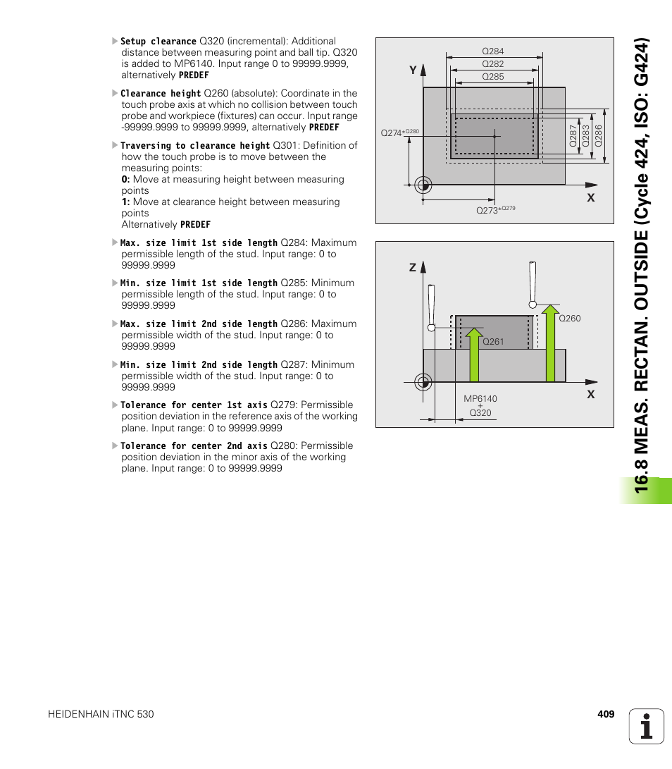 HEIDENHAIN iTNC 530 (340 49x-05) Cycle programming User Manual | Page 409 / 497