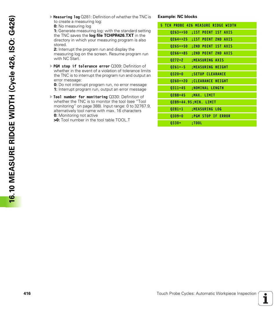HEIDENHAIN iTNC 530 (340 49x-05) Cycle programming User Manual | Page 416 / 497
