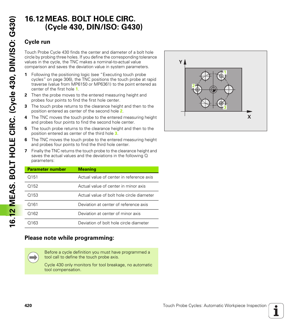 Cycle run, Please note while programming | HEIDENHAIN iTNC 530 (340 49x-05) Cycle programming User Manual | Page 420 / 497