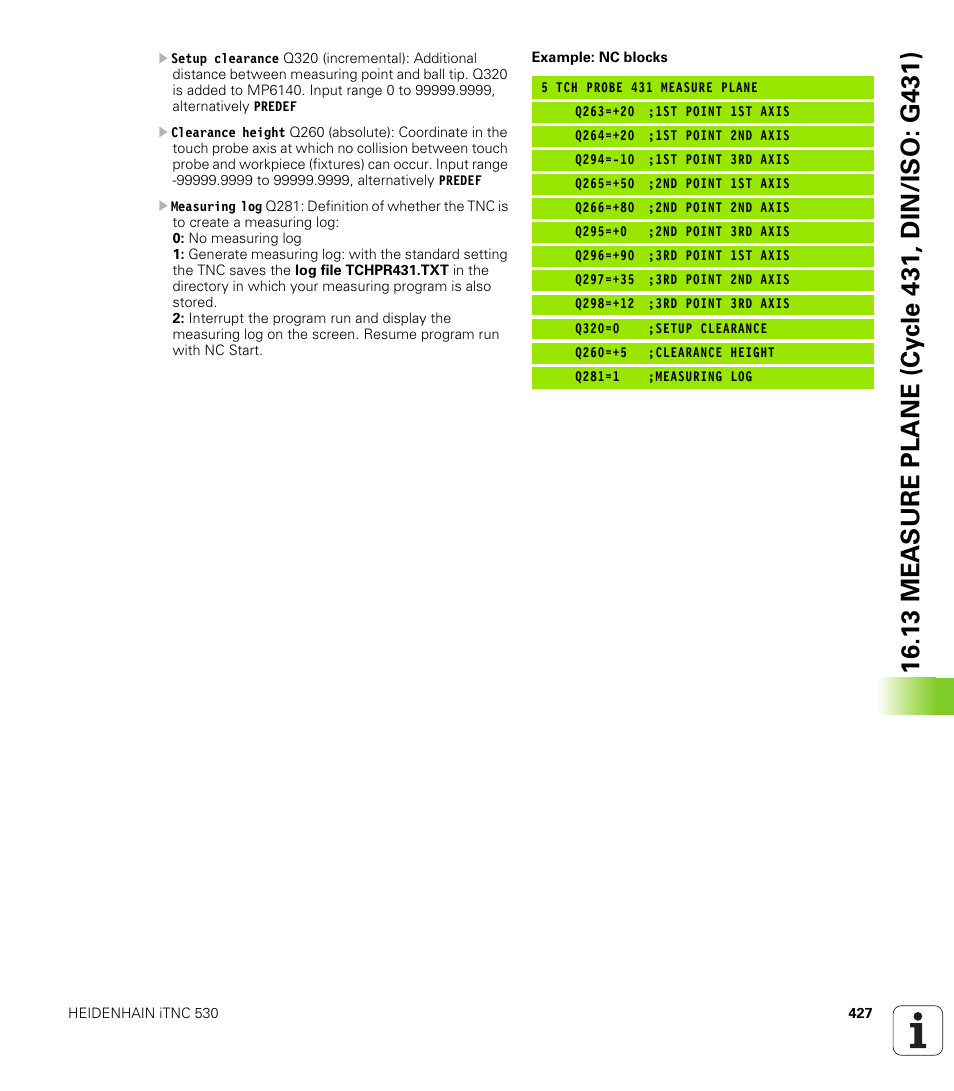 HEIDENHAIN iTNC 530 (340 49x-05) Cycle programming User Manual | Page 427 / 497