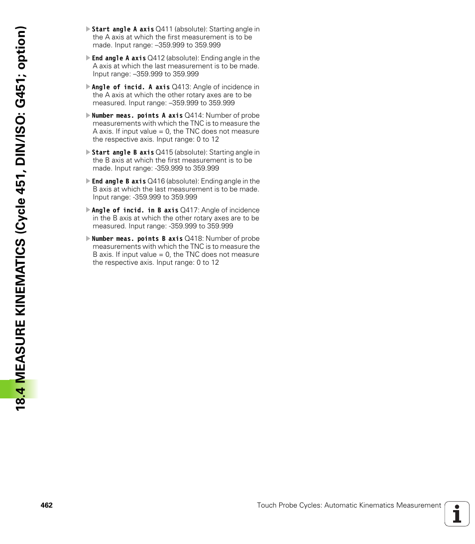 HEIDENHAIN iTNC 530 (340 49x-05) Cycle programming User Manual | Page 462 / 497