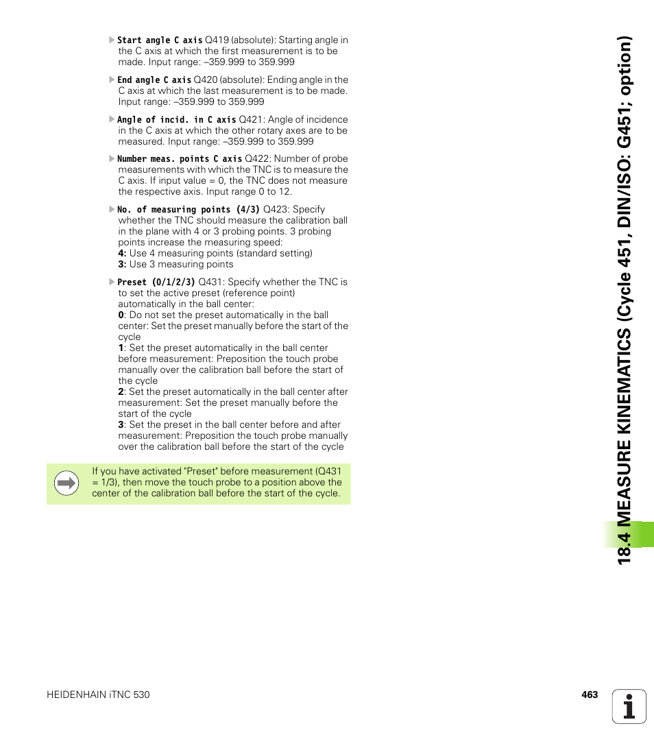 HEIDENHAIN iTNC 530 (340 49x-05) Cycle programming User Manual | Page 463 / 497