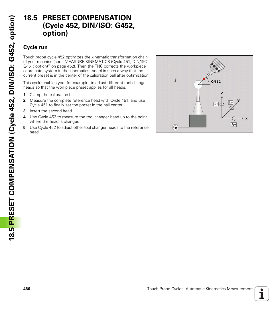 Cycle run | HEIDENHAIN iTNC 530 (340 49x-05) Cycle programming User Manual | Page 466 / 497