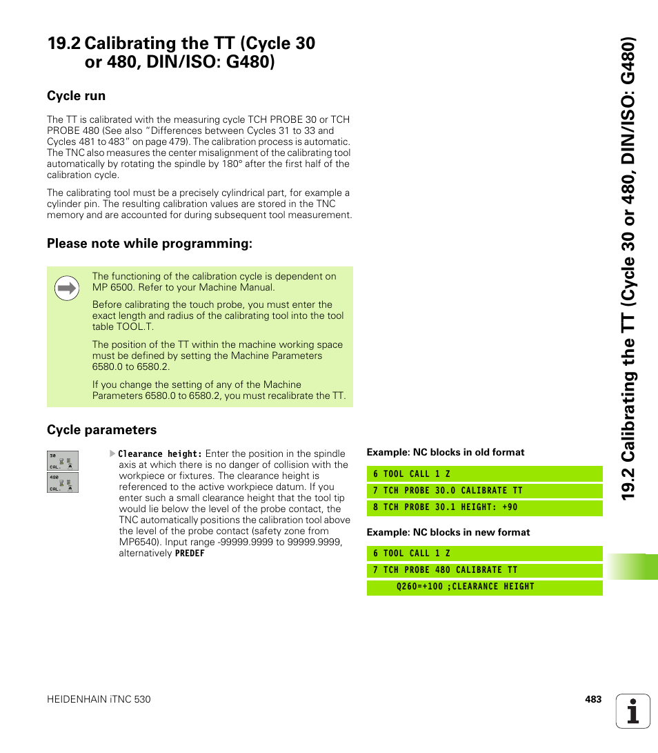 Cycle run, Please note while programming, Cycle parameters | HEIDENHAIN iTNC 530 (340 49x-05) Cycle programming User Manual | Page 483 / 497
