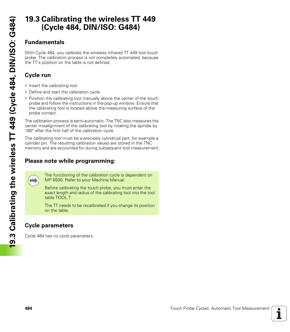 Fundamentals, Cycle run, Please note while programming | Cycle parameters | HEIDENHAIN iTNC 530 (340 49x-05) Cycle programming User Manual | Page 484 / 497