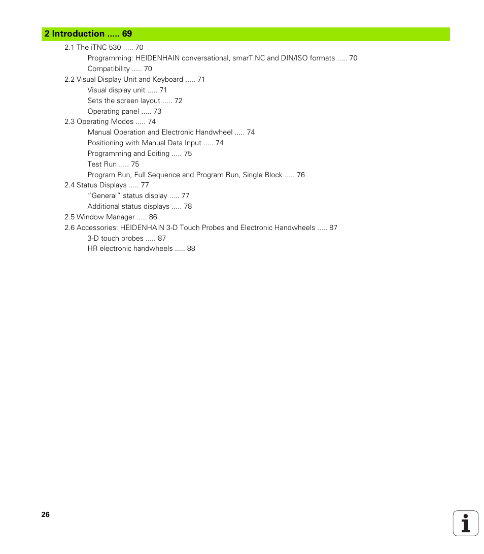 Introduction | HEIDENHAIN iTNC 530 (340 49x-05) ISO programming User Manual | Page 26 / 606
