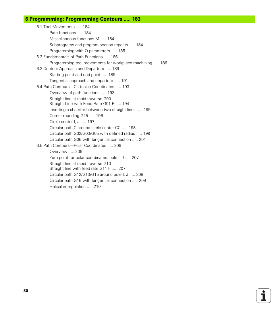 Programming: programming contours | HEIDENHAIN iTNC 530 (340 49x-05) ISO programming User Manual | Page 30 / 606