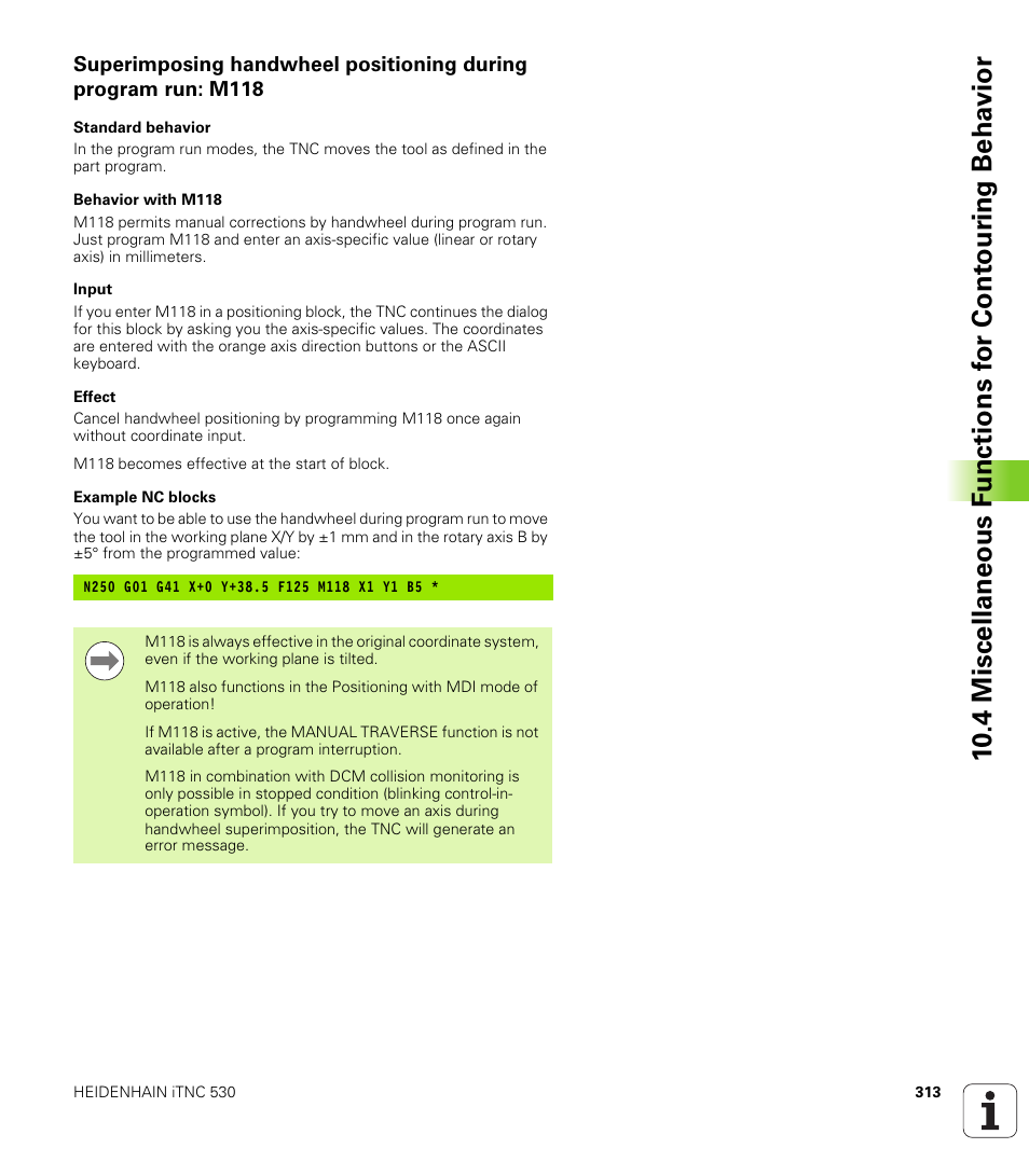 HEIDENHAIN iTNC 530 (340 49x-05) ISO programming User Manual | Page 313 / 606