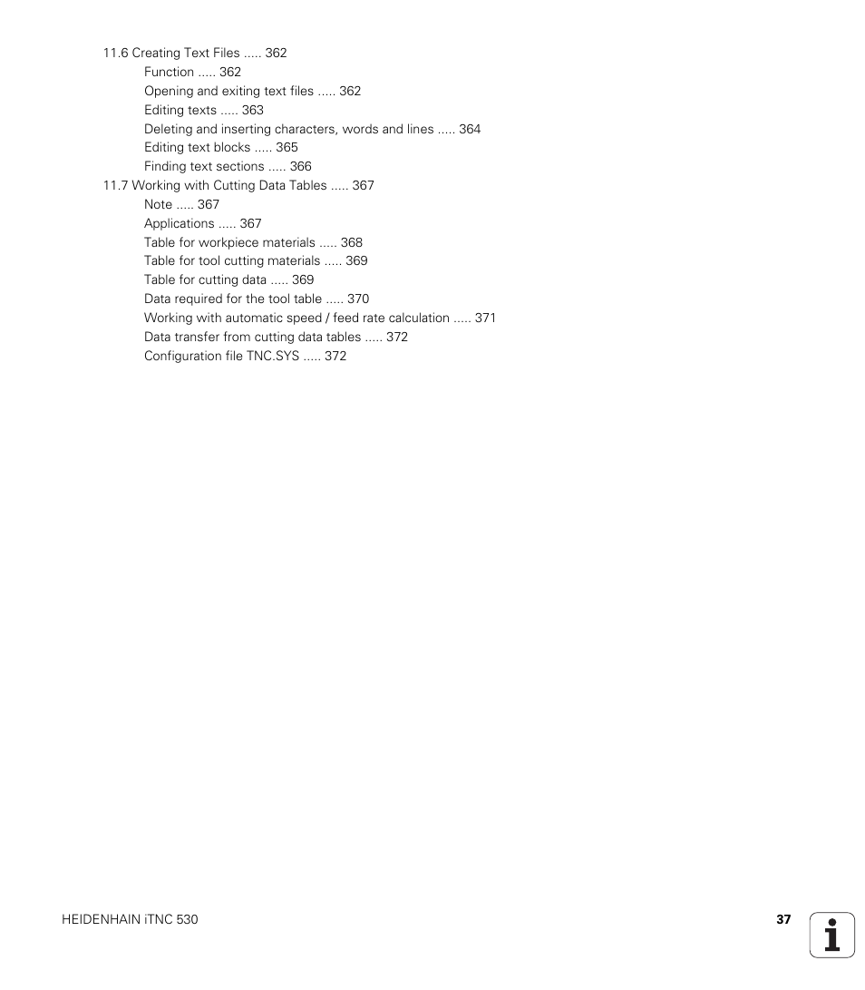 HEIDENHAIN iTNC 530 (340 49x-05) ISO programming User Manual | Page 37 / 606