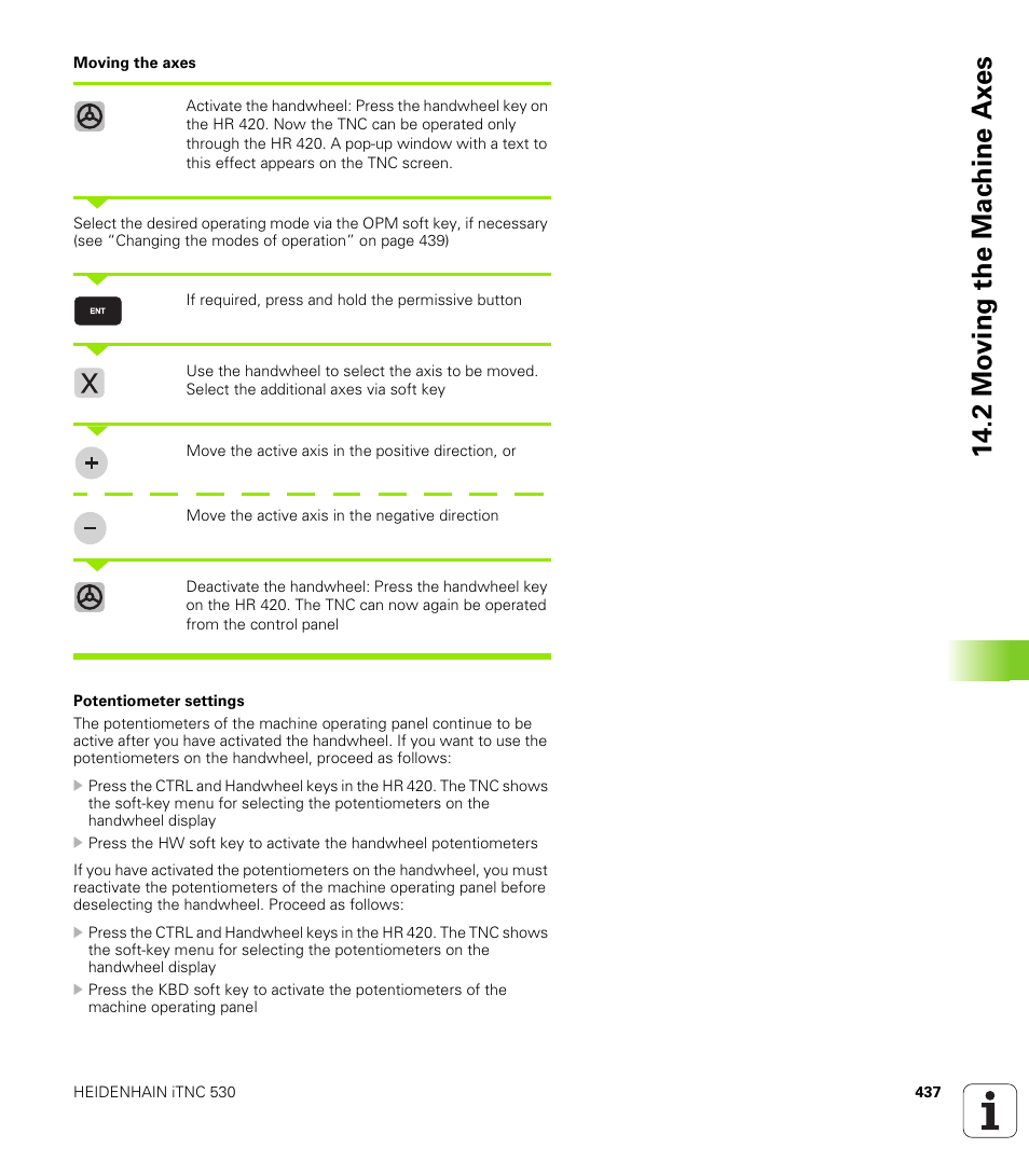 2 mo ving the mac h ine ax es | HEIDENHAIN iTNC 530 (340 49x-05) ISO programming User Manual | Page 437 / 606