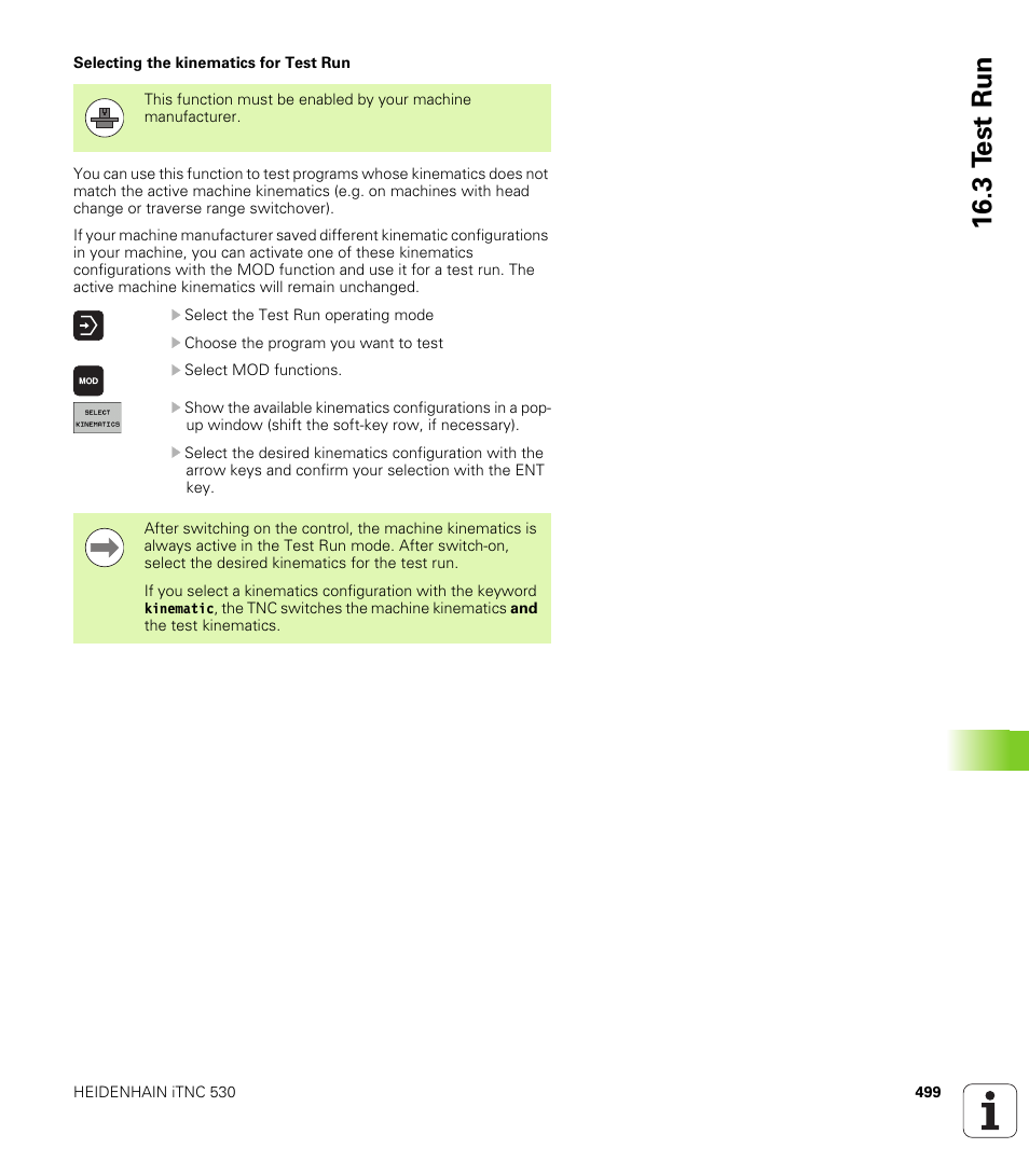 3 t e st run | HEIDENHAIN iTNC 530 (340 49x-05) ISO programming User Manual | Page 499 / 606