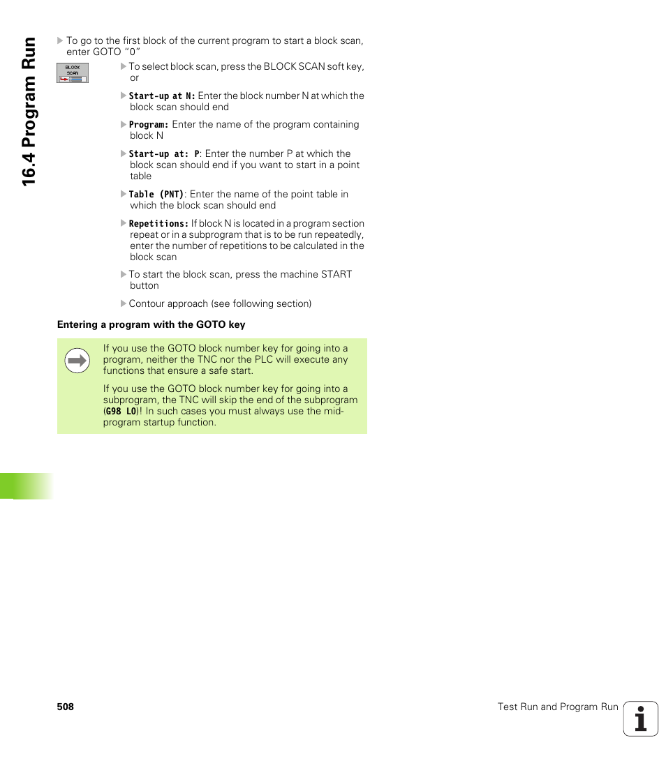 4 pr ogr am run | HEIDENHAIN iTNC 530 (340 49x-05) ISO programming User Manual | Page 508 / 606