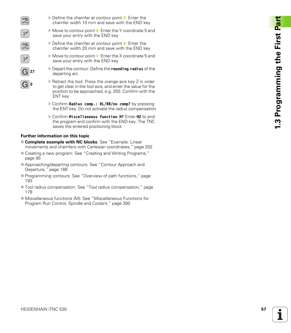 3 pr ogr amming the first p a rt | HEIDENHAIN iTNC 530 (340 49x-05) ISO programming User Manual | Page 57 / 606