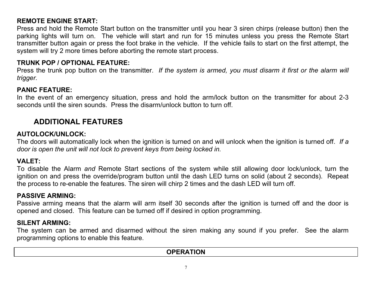 Additional features | Crimestopper Security Products CS-9704 User Manual | Page 7 / 12