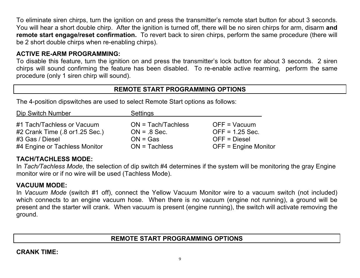 Crimestopper Security Products CS-9704 User Manual | Page 9 / 12