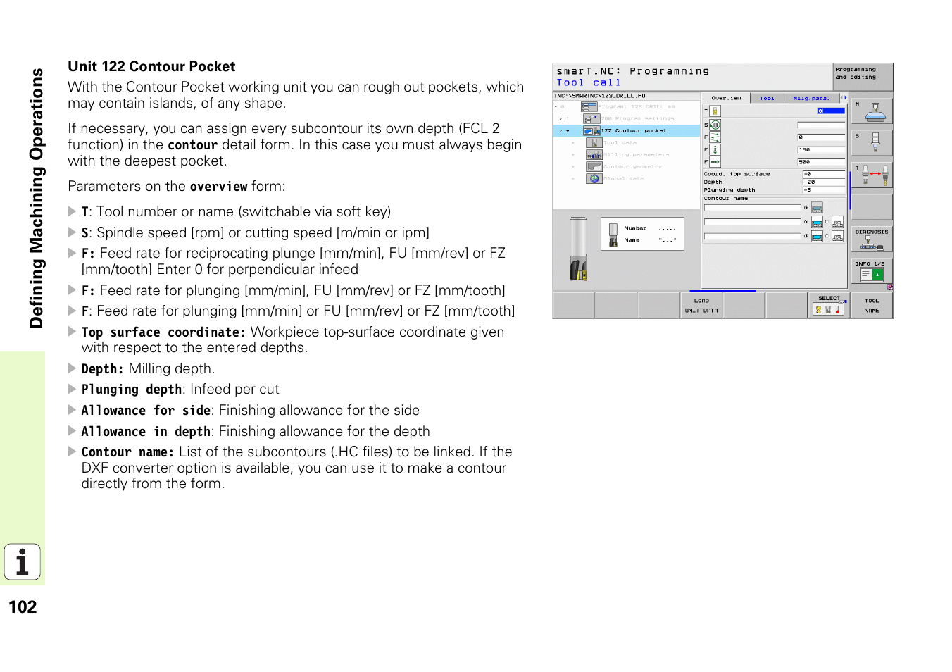 102 definin g machining operations | HEIDENHAIN iTNC 530 (340 49x-05) Pilot User Manual | Page 102 / 213