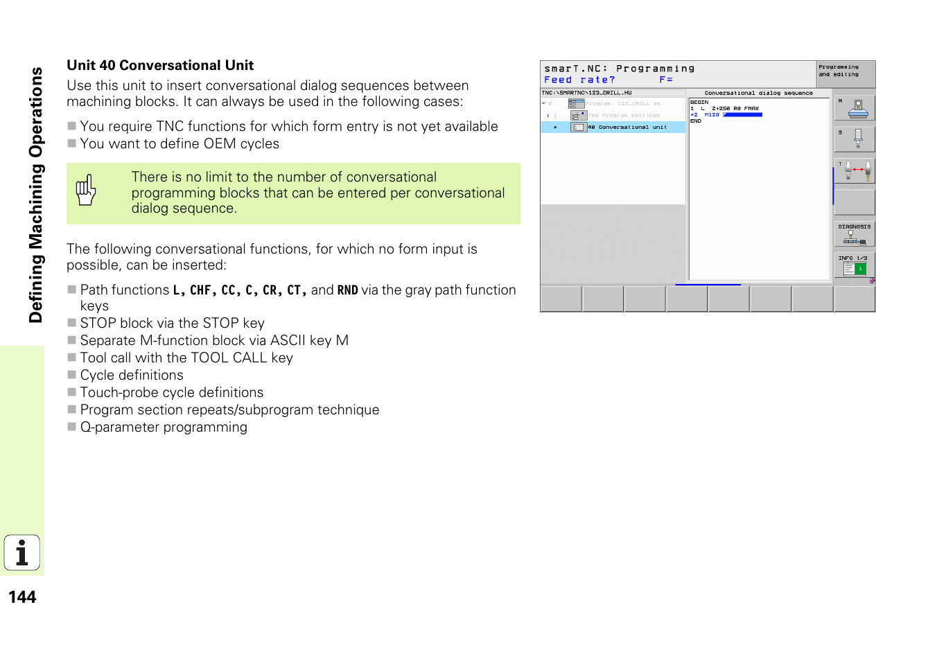 HEIDENHAIN iTNC 530 (340 49x-05) Pilot User Manual | Page 144 / 213