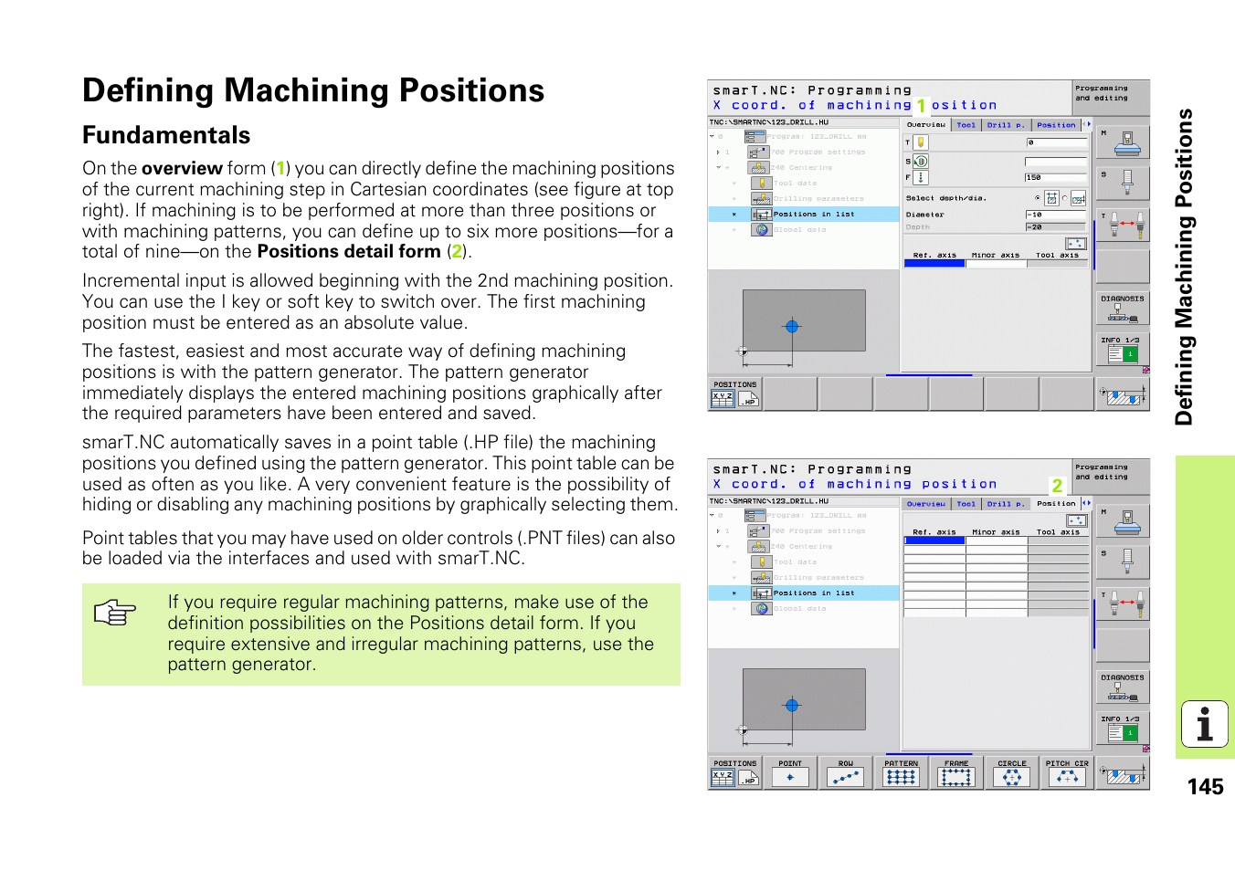Defining machining positions, Fundamentals | HEIDENHAIN iTNC 530 (340 49x-05) Pilot User Manual | Page 145 / 213
