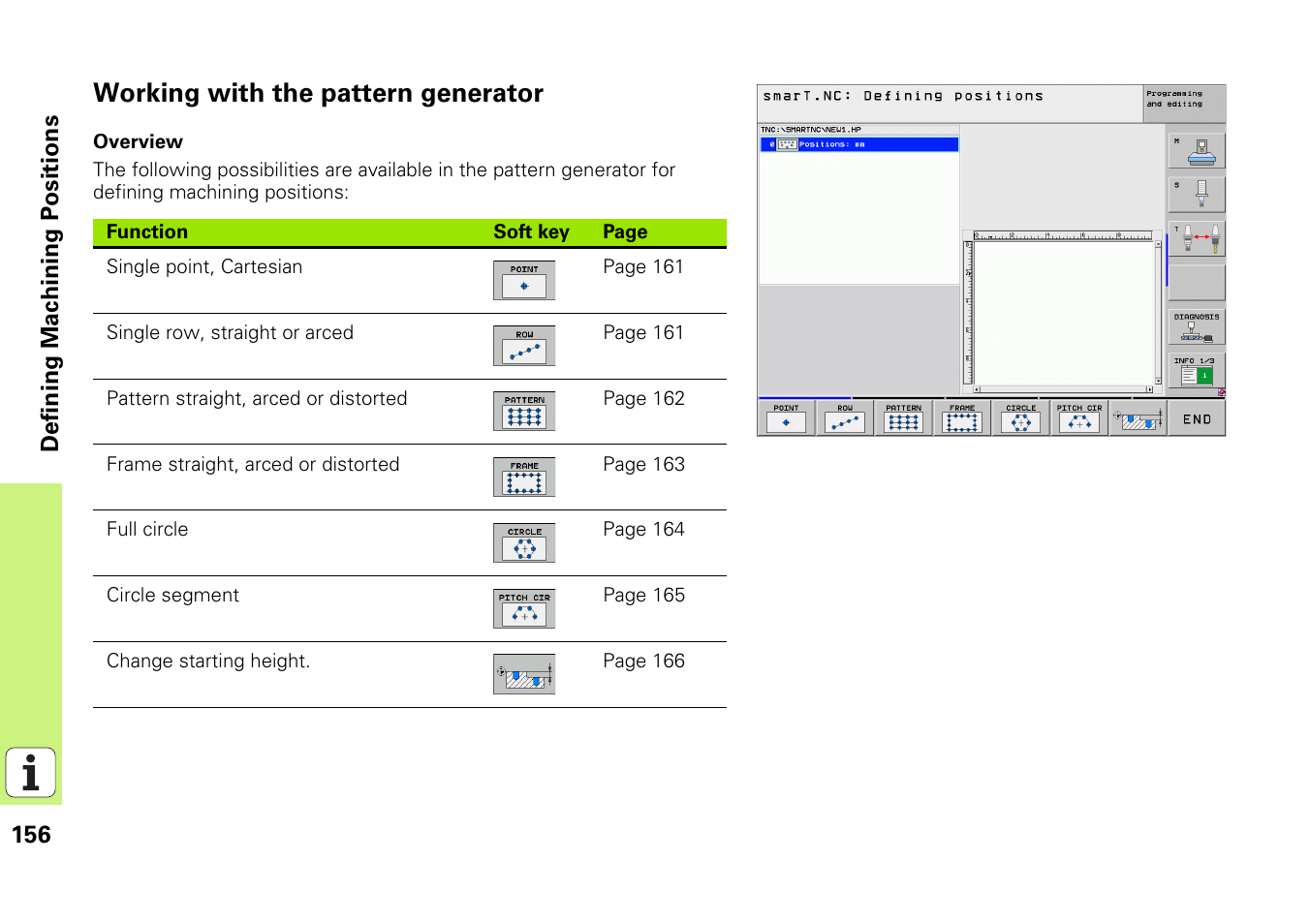 Working with the pattern generator | HEIDENHAIN iTNC 530 (340 49x-05) Pilot User Manual | Page 156 / 213