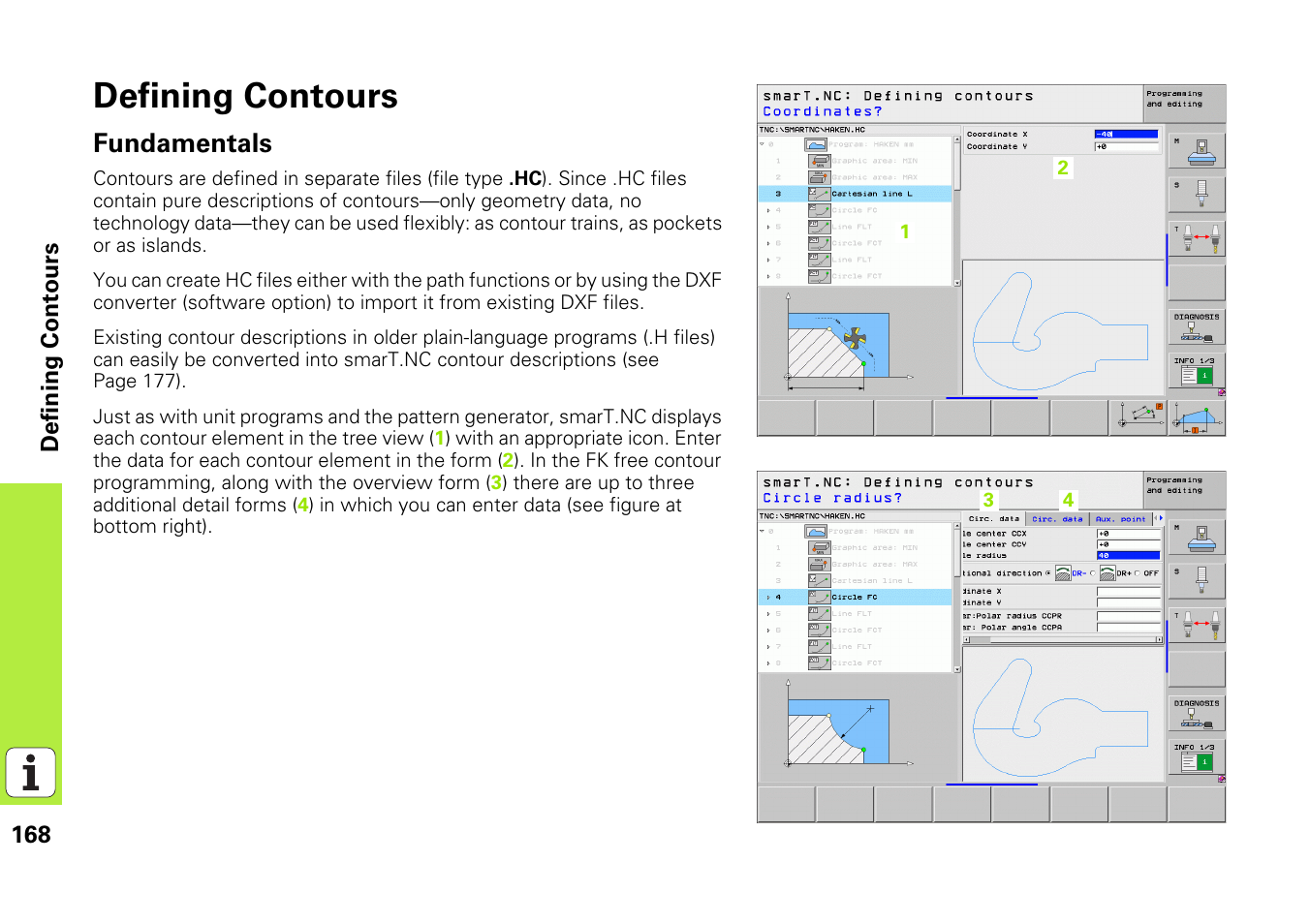 Defining contours, Fundamentals | HEIDENHAIN iTNC 530 (340 49x-05) Pilot User Manual | Page 168 / 213