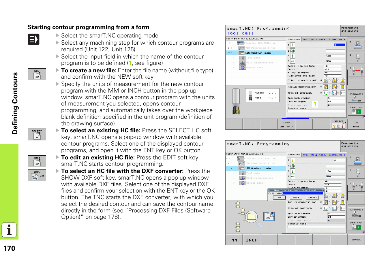 170 definin g contours | HEIDENHAIN iTNC 530 (340 49x-05) Pilot User Manual | Page 170 / 213