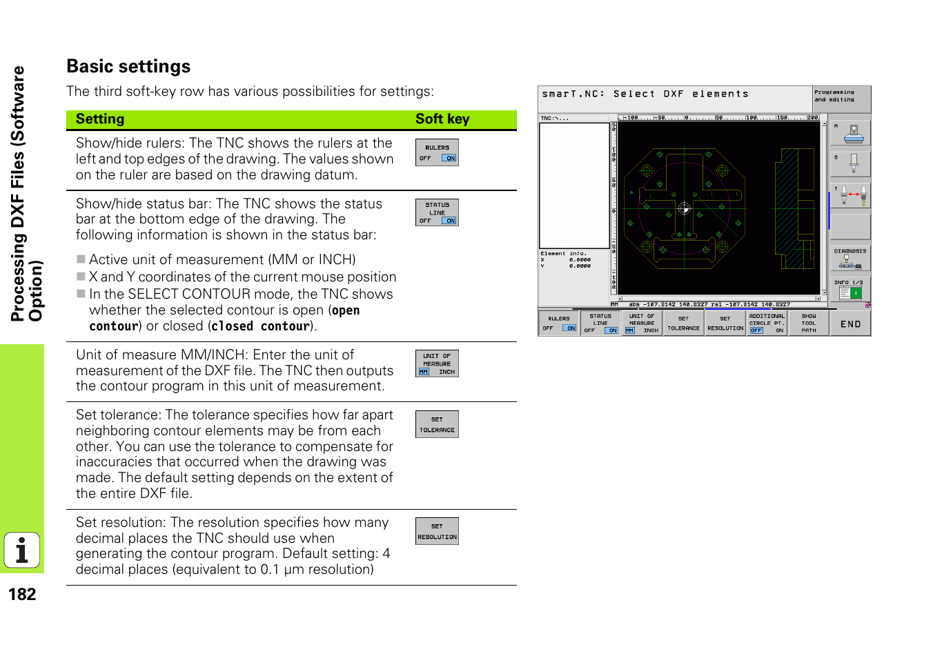 Basic settings | HEIDENHAIN iTNC 530 (340 49x-05) Pilot User Manual | Page 182 / 213