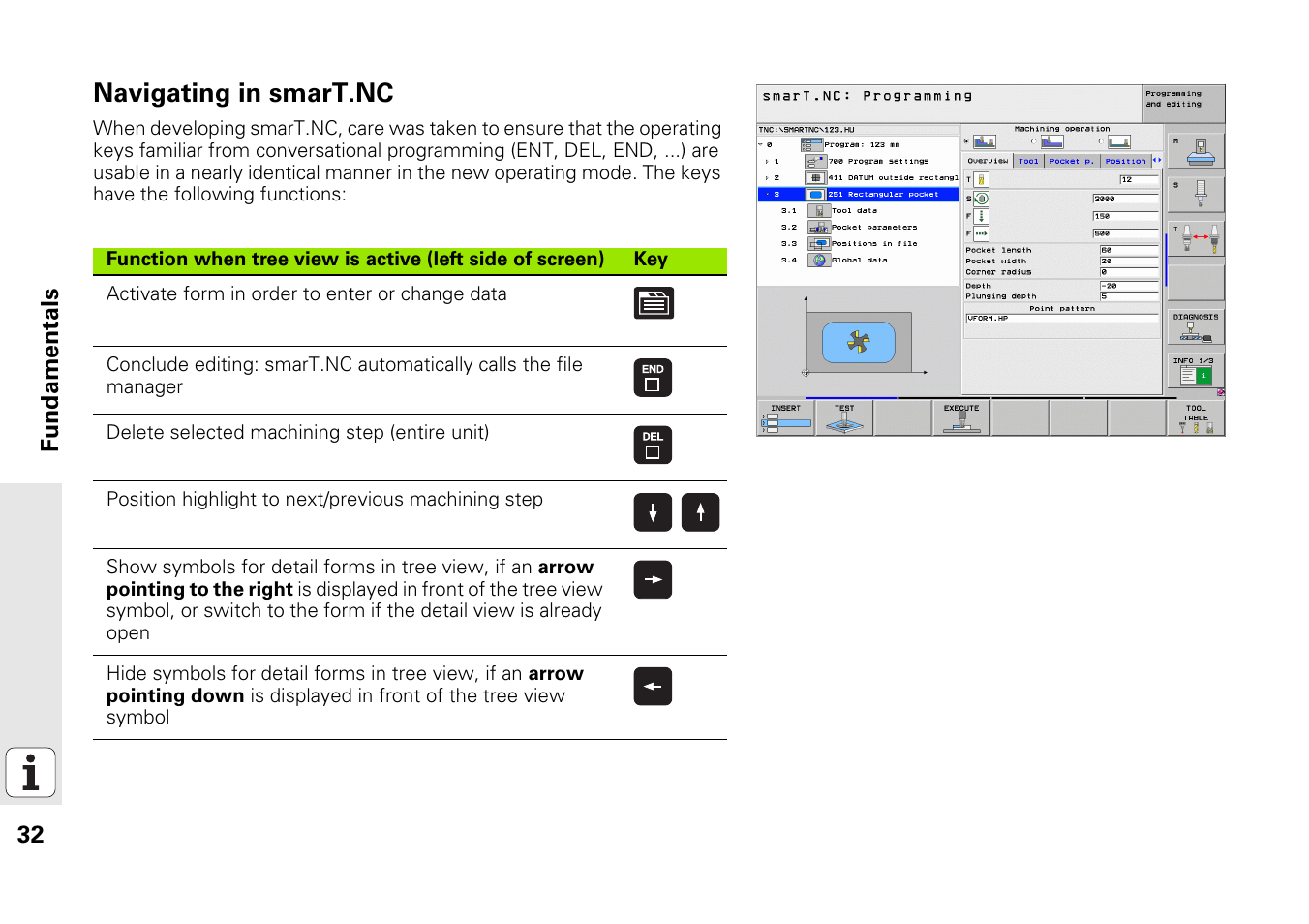 Navigating in smart.nc | HEIDENHAIN iTNC 530 (340 49x-05) Pilot User Manual | Page 32 / 213