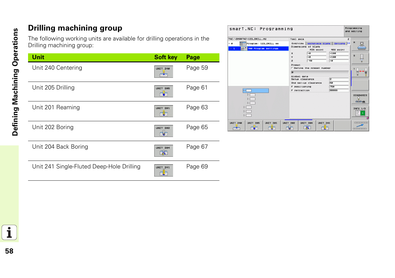Drilling machining group | HEIDENHAIN iTNC 530 (340 49x-05) Pilot User Manual | Page 58 / 213