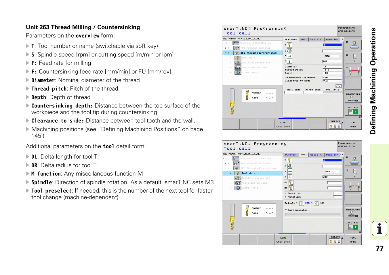 77 definin g machining operations | HEIDENHAIN iTNC 530 (340 49x-05) Pilot User Manual | Page 77 / 213