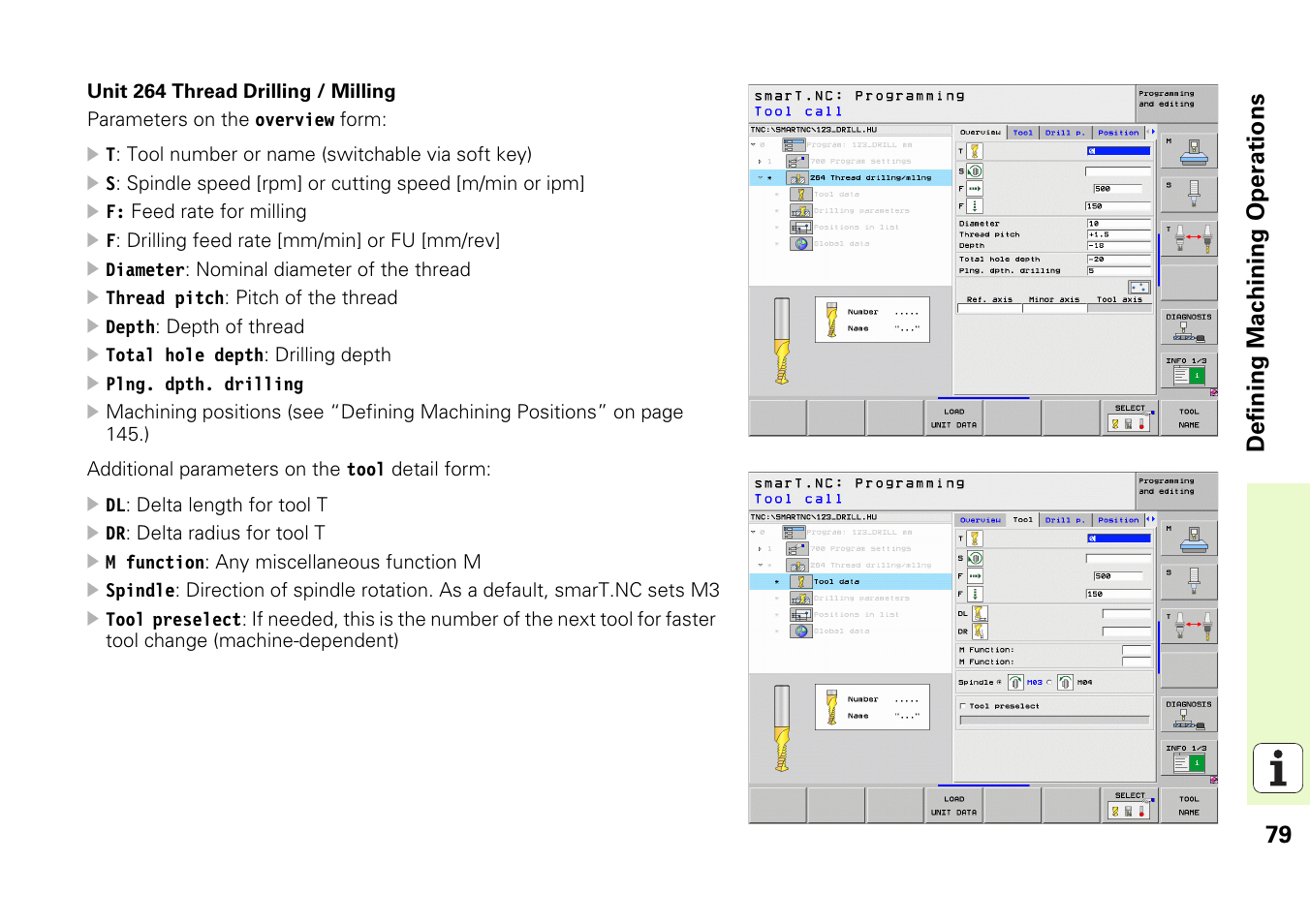 79 definin g machining operations | HEIDENHAIN iTNC 530 (340 49x-05) Pilot User Manual | Page 79 / 213