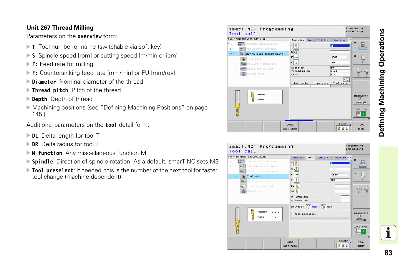 83 definin g machining operations | HEIDENHAIN iTNC 530 (340 49x-05) Pilot User Manual | Page 83 / 213