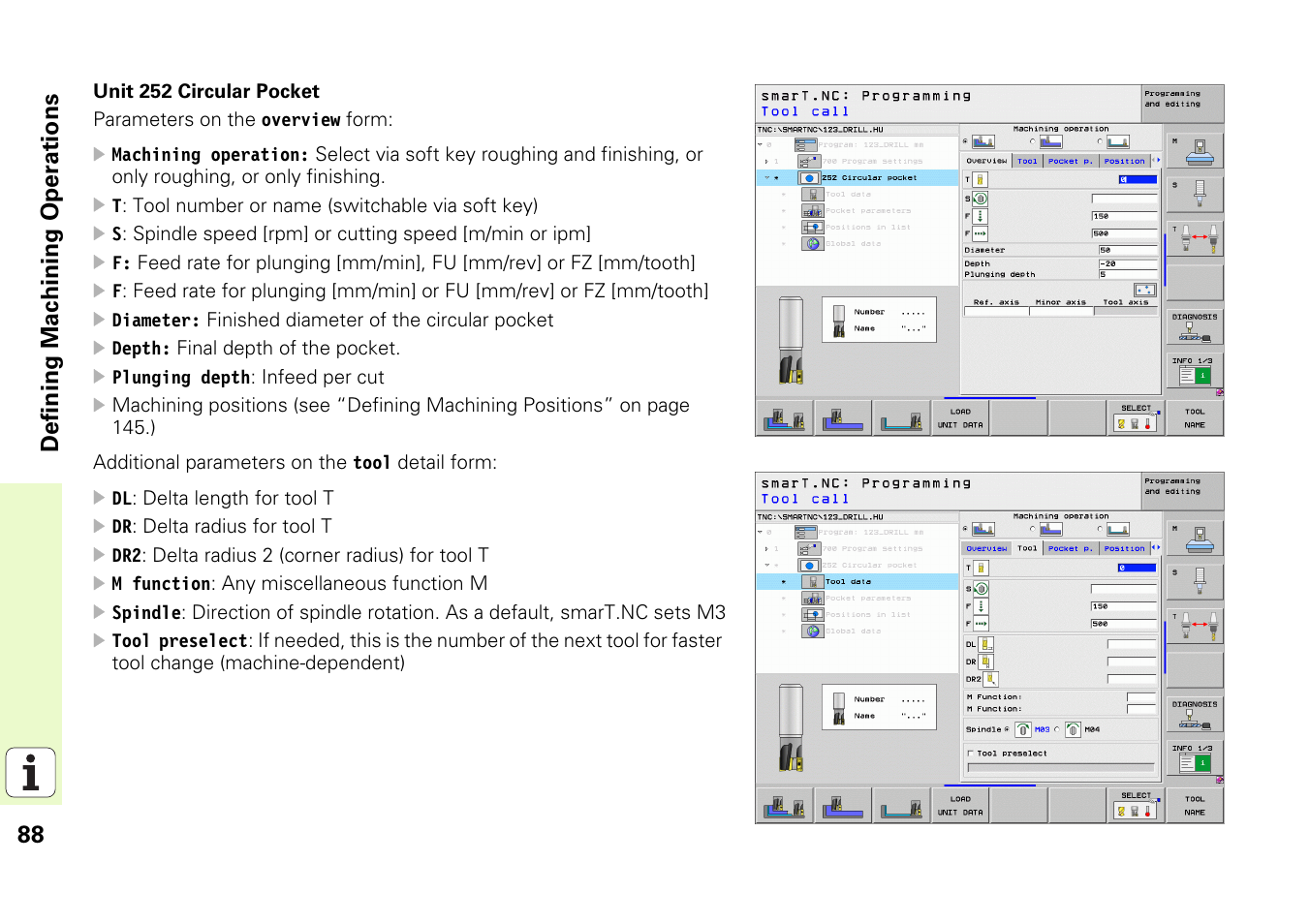 88 definin g machining operations | HEIDENHAIN iTNC 530 (340 49x-05) Pilot User Manual | Page 88 / 213