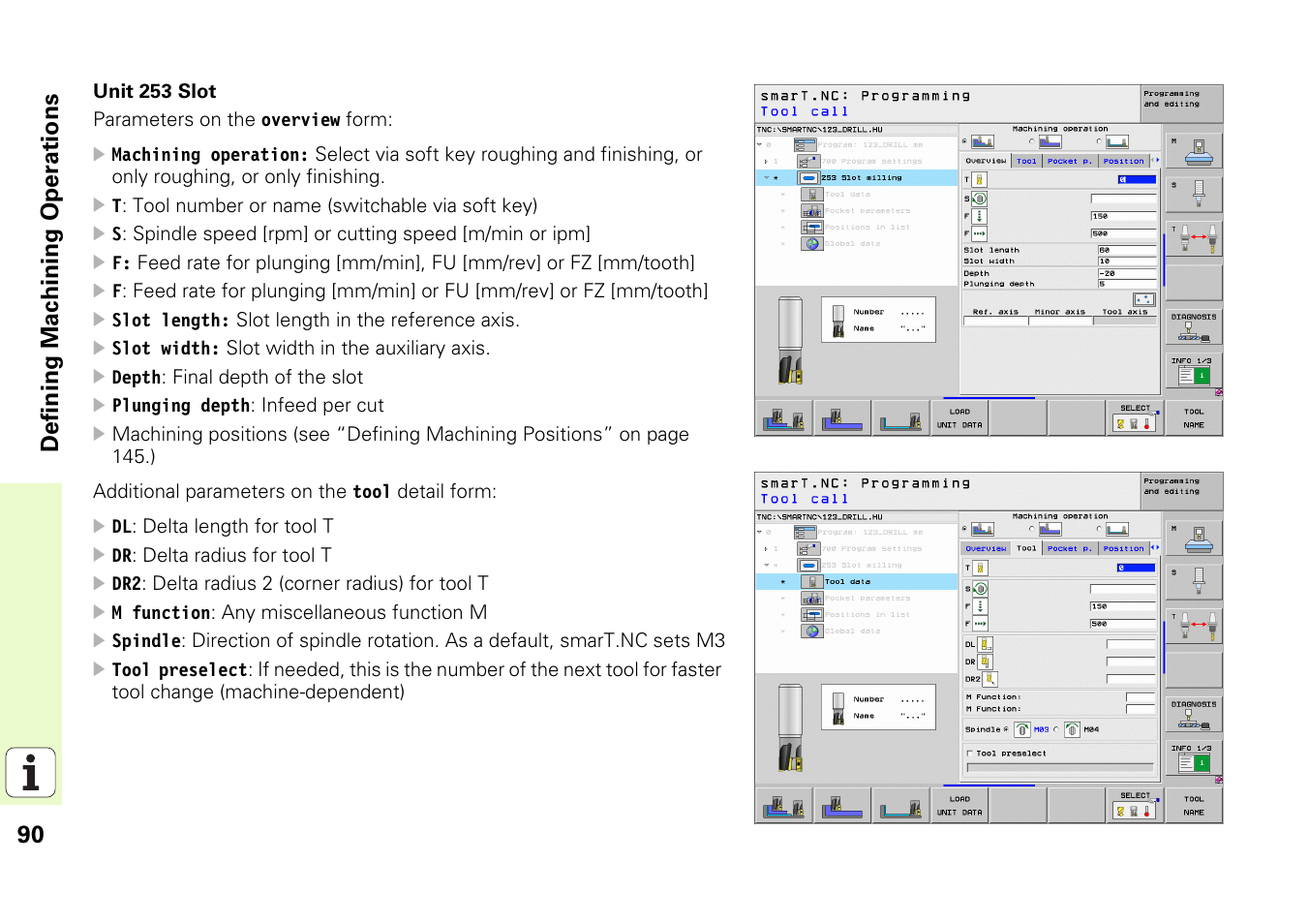 90 definin g machining operations | HEIDENHAIN iTNC 530 (340 49x-05) Pilot User Manual | Page 90 / 213