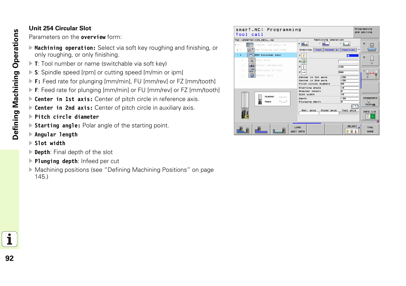 92 definin g machining operations | HEIDENHAIN iTNC 530 (340 49x-05) Pilot User Manual | Page 92 / 213