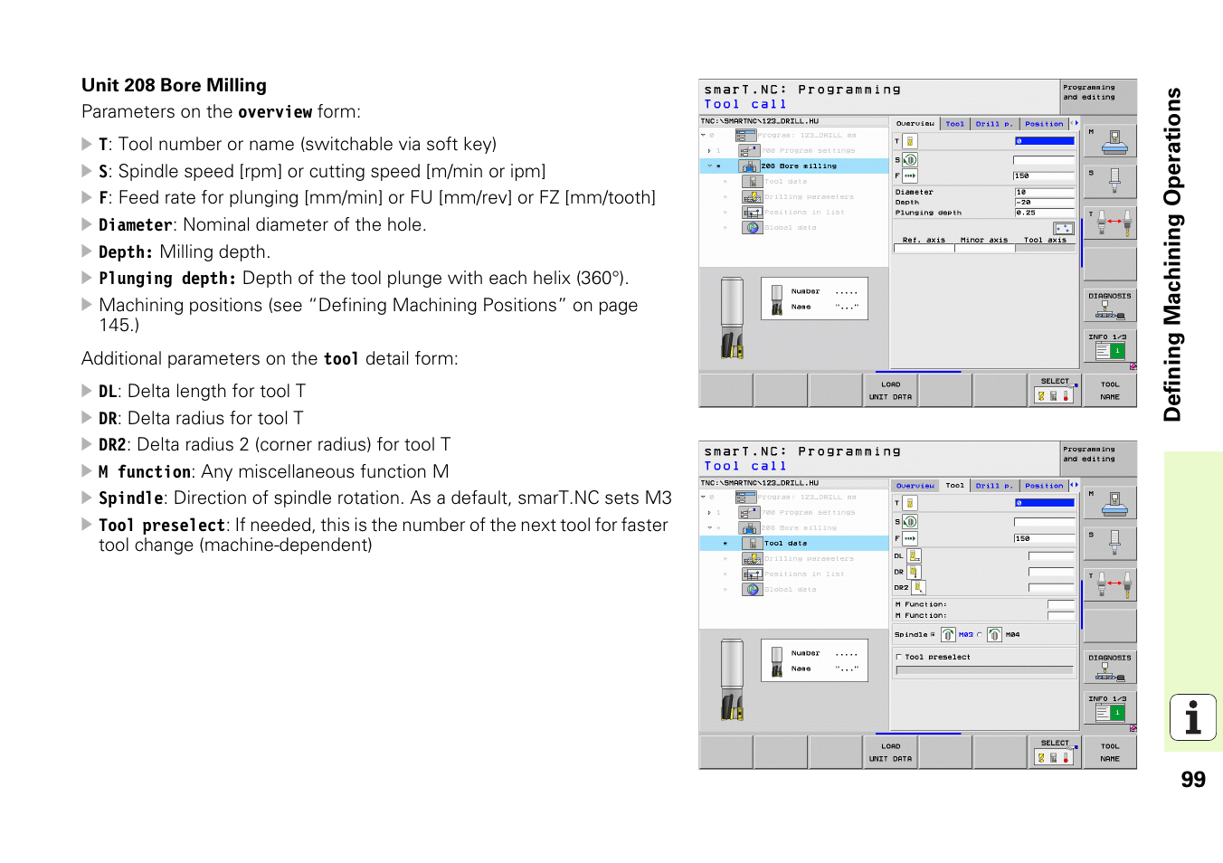 99 definin g machining operations | HEIDENHAIN iTNC 530 (340 49x-05) Pilot User Manual | Page 99 / 213