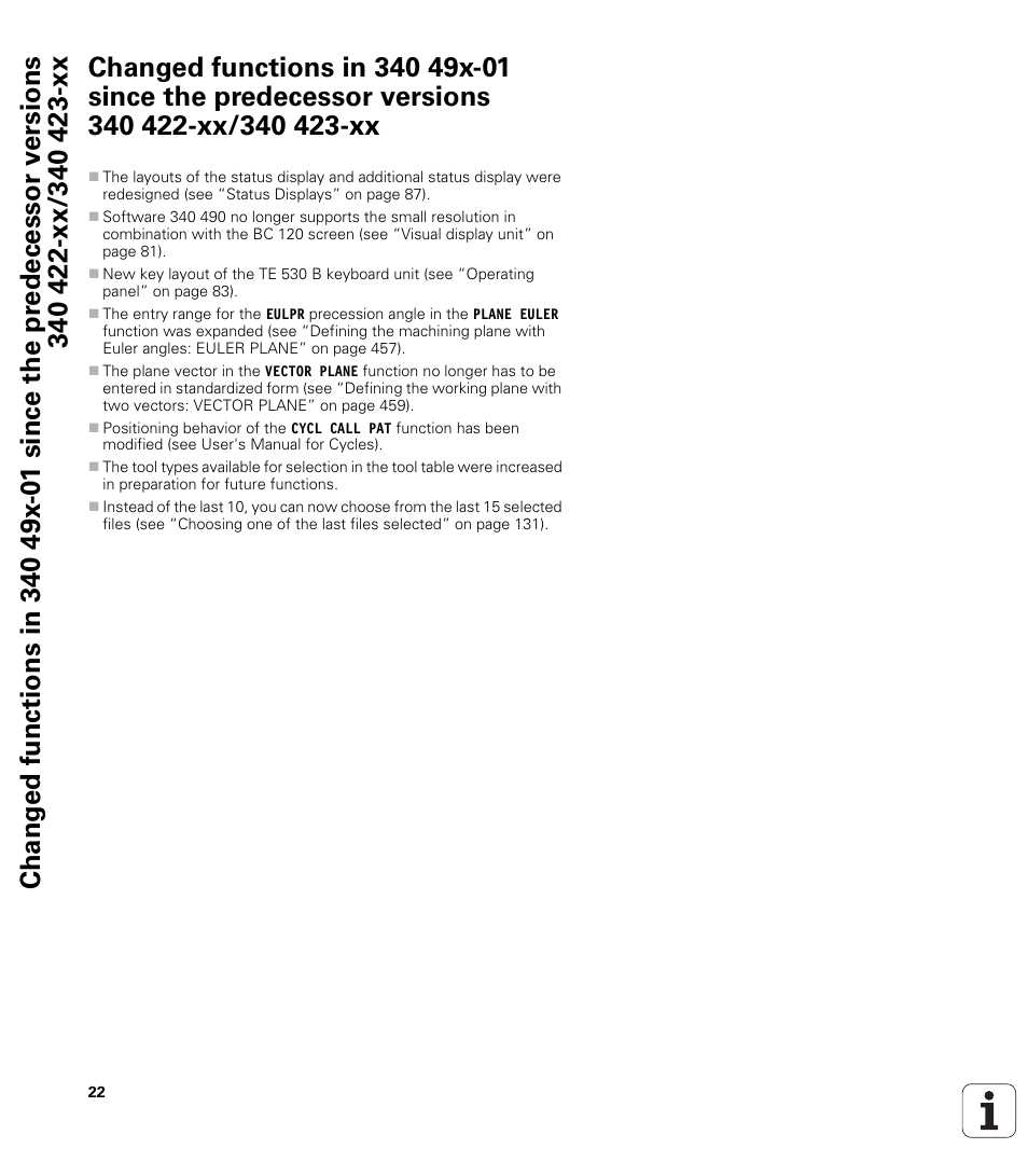 HEIDENHAIN iTNC 530 (340 49x-06) User Manual | Page 22 / 713