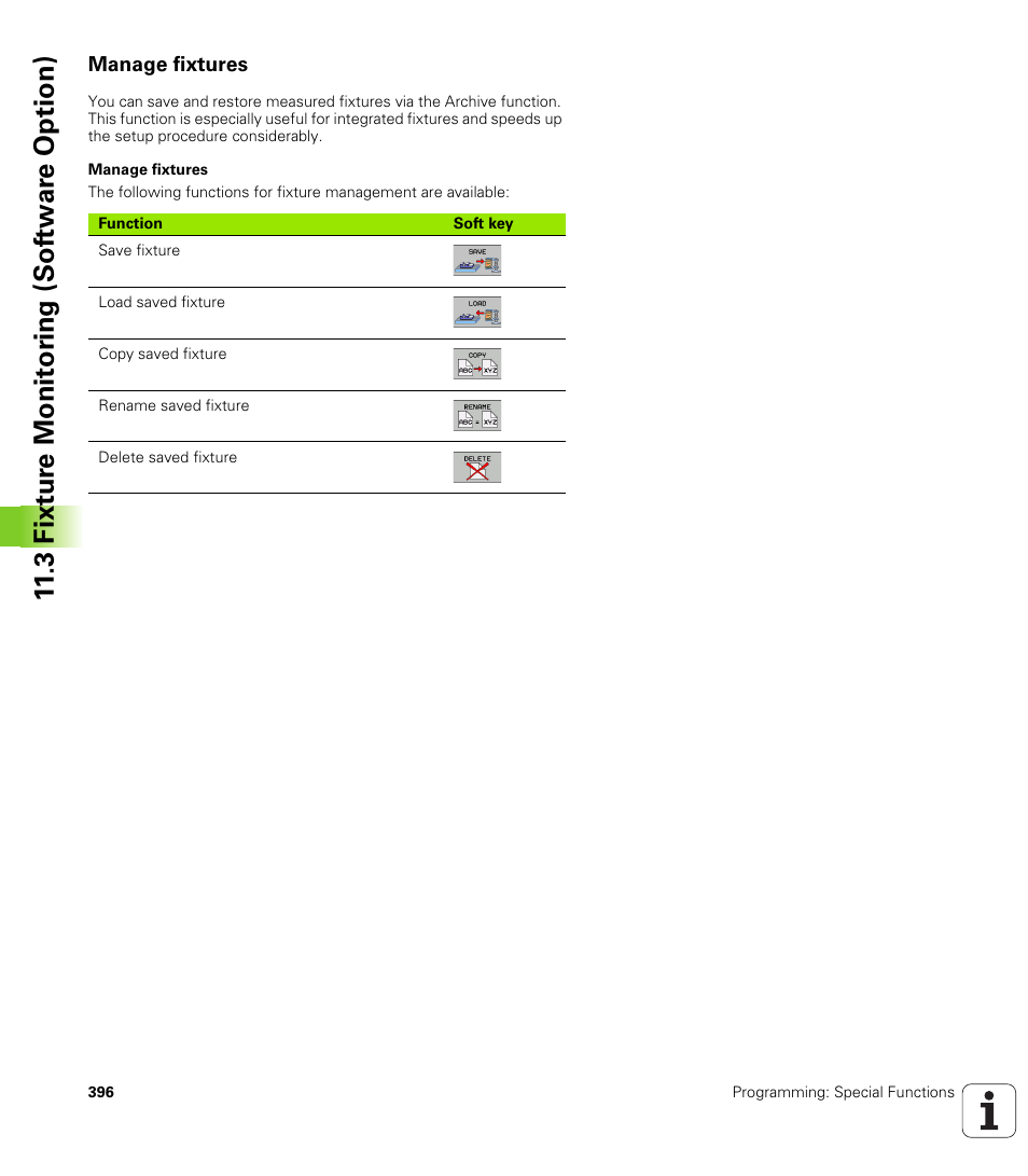 Manage fixtures, 3 fixt ur e monit o ri ng (sof tw ar e option) | HEIDENHAIN iTNC 530 (340 49x-06) User Manual | Page 396 / 713