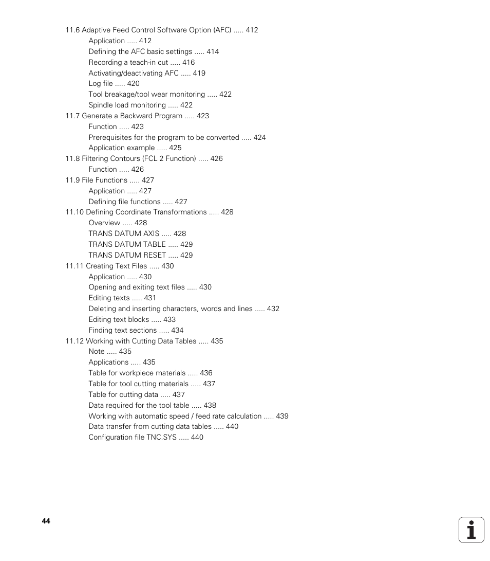 HEIDENHAIN iTNC 530 (340 49x-06) User Manual | Page 44 / 713