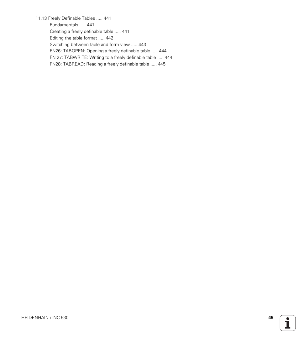 HEIDENHAIN iTNC 530 (340 49x-06) User Manual | Page 45 / 713