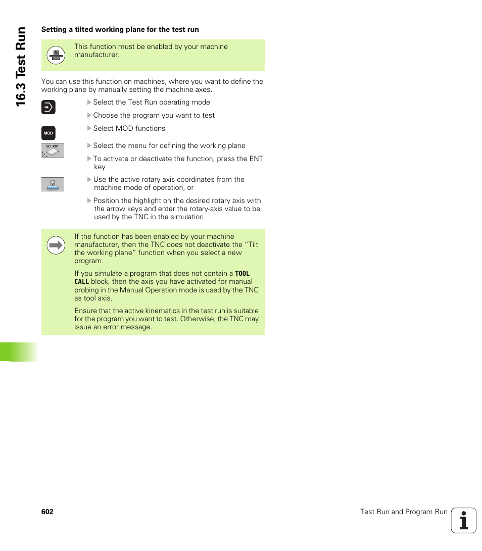 3 t e st run | HEIDENHAIN iTNC 530 (340 49x-06) User Manual | Page 602 / 713