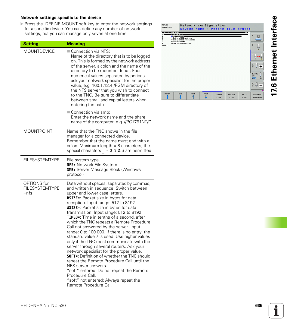 6 ether n et int e rf ace | HEIDENHAIN iTNC 530 (340 49x-06) User Manual | Page 635 / 713