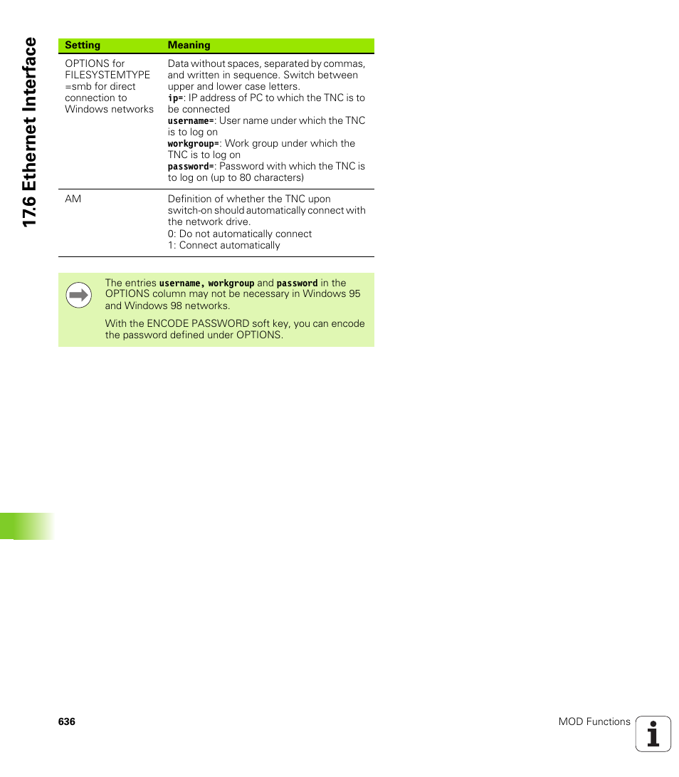 6 ether n et int e rf ace | HEIDENHAIN iTNC 530 (340 49x-06) User Manual | Page 636 / 713