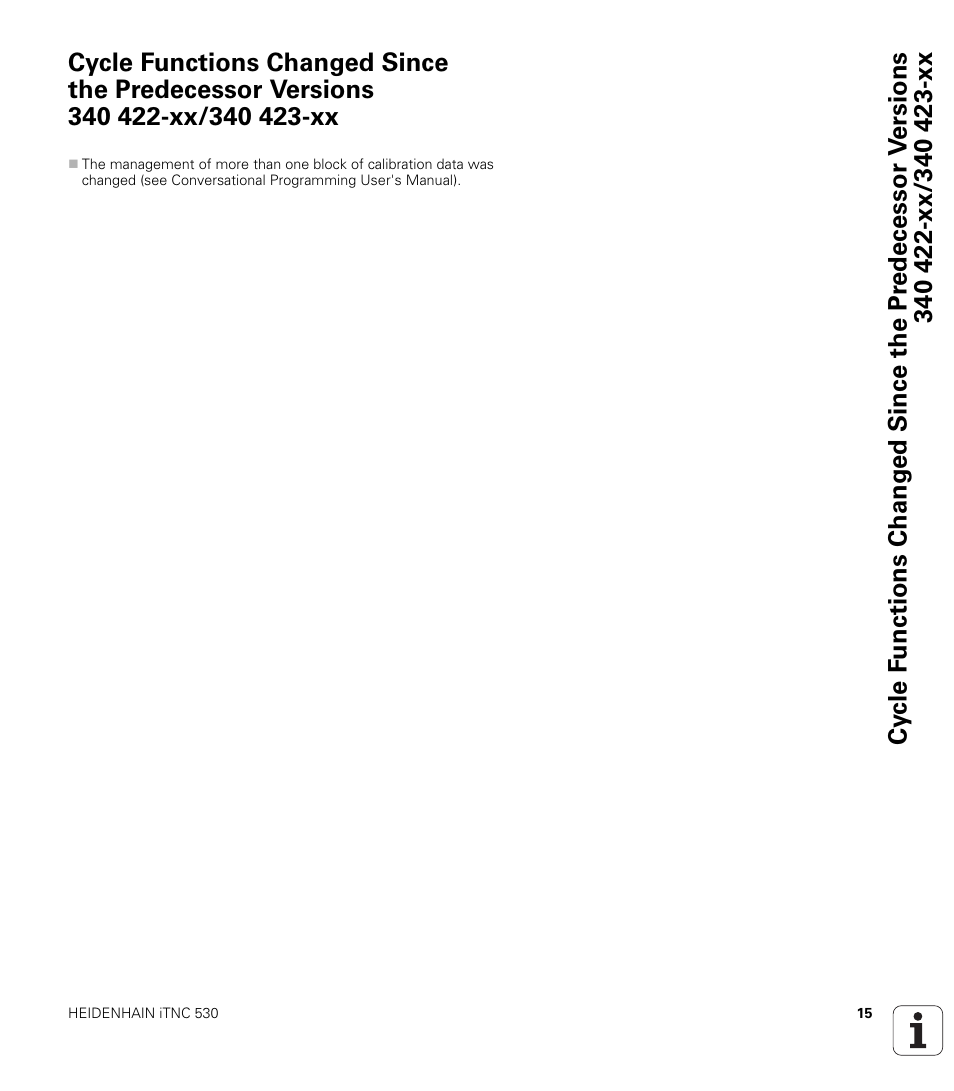 HEIDENHAIN iTNC 530 (340 49x-06) Cycle programming User Manual | Page 15 / 513