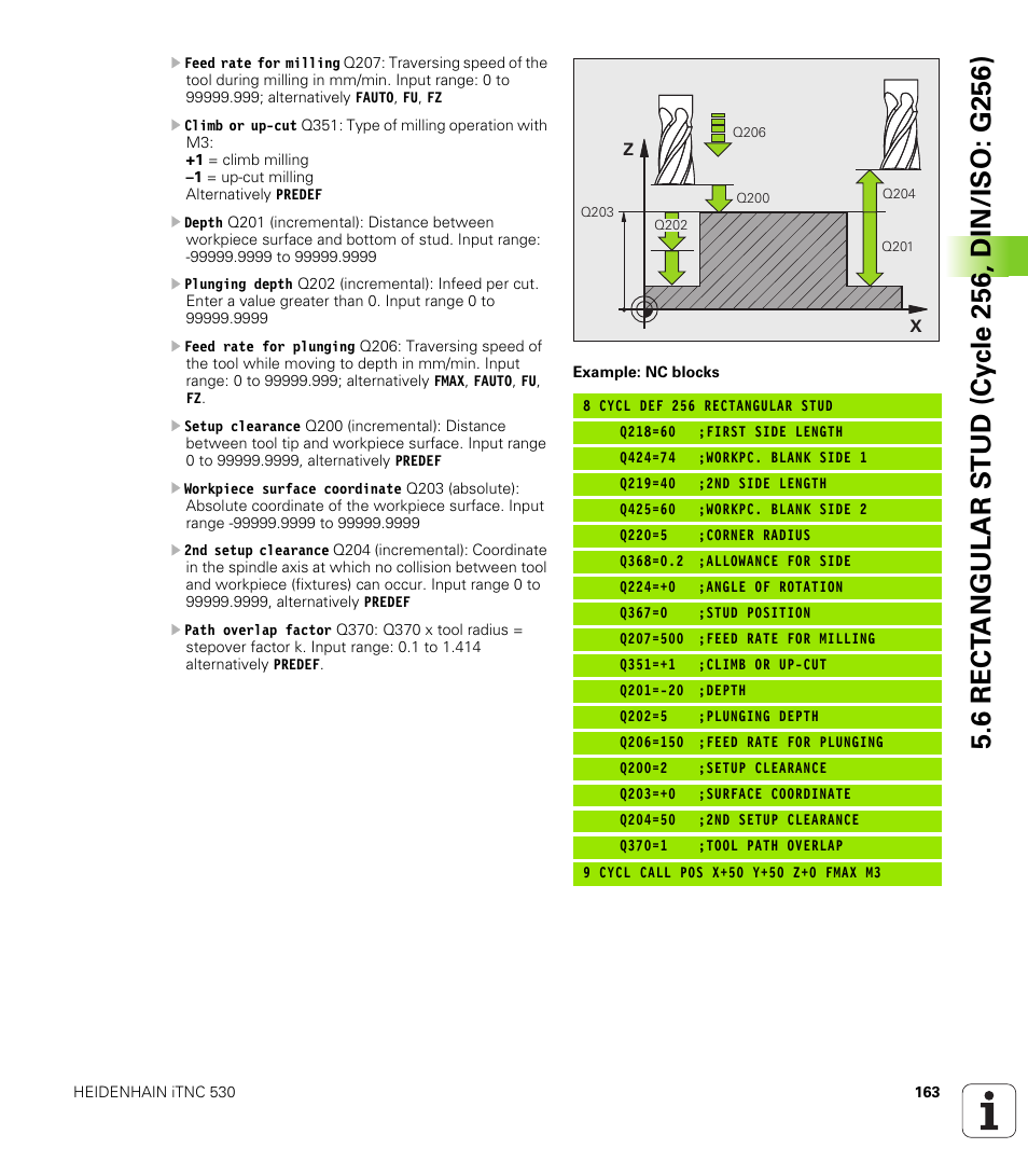 HEIDENHAIN iTNC 530 (340 49x-06) Cycle programming User Manual | Page 163 / 513