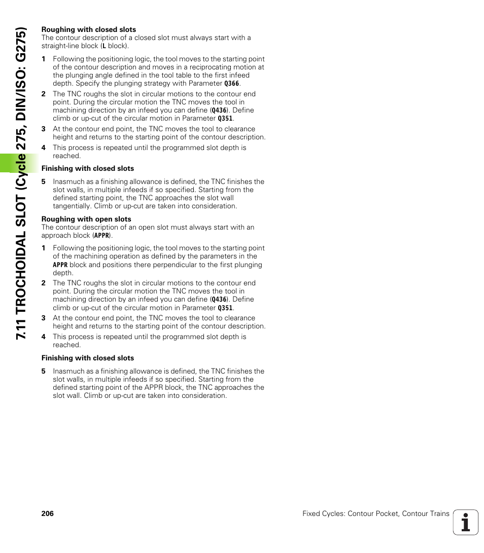 HEIDENHAIN iTNC 530 (340 49x-06) Cycle programming User Manual | Page 206 / 513