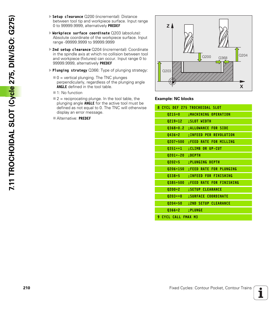 HEIDENHAIN iTNC 530 (340 49x-06) Cycle programming User Manual | Page 210 / 513